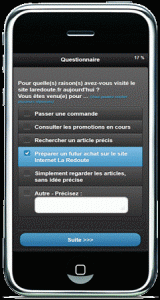 Exemple de questionnaire CAMI L'étude marketing sur mobile